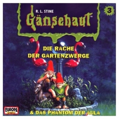 Hrbuch: R. L. Stine: Gnsehaut - Die Rache der Gartenzwerge / Das Phantom der Aula - Rezension Lettern.de