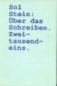 Sol Stein - Über das Schreiben - Rezension Lettern.de